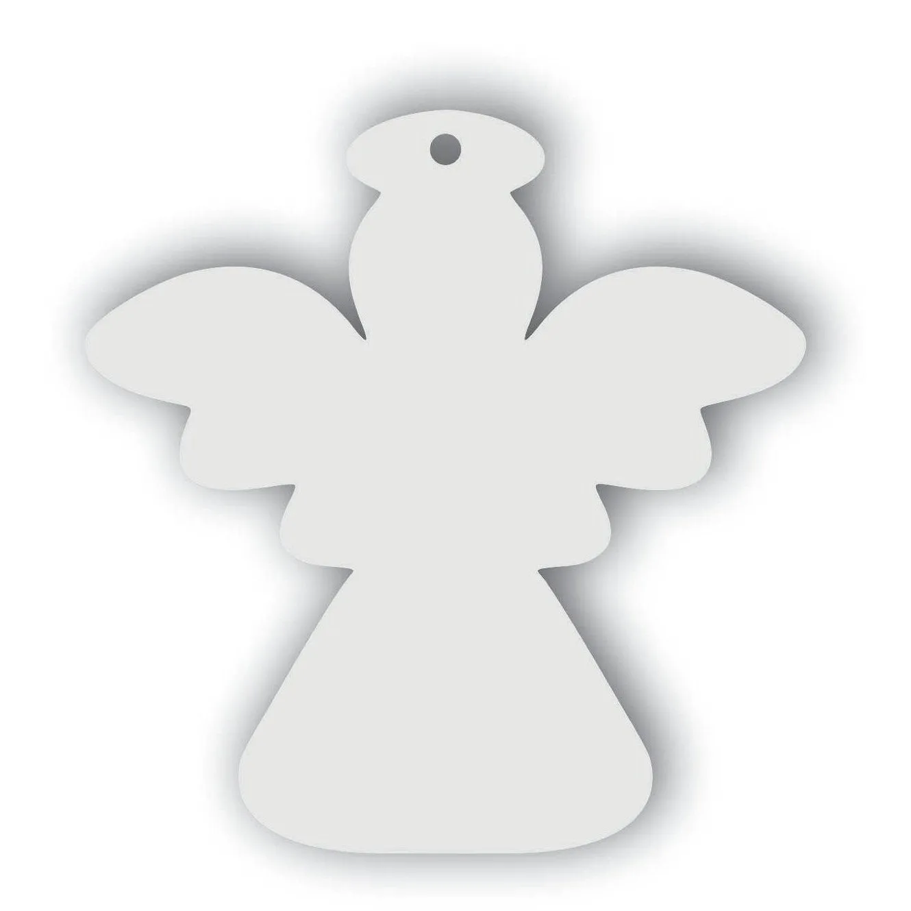 Acrylic Blank Clear Angel (Sizes & Colours)~3mm