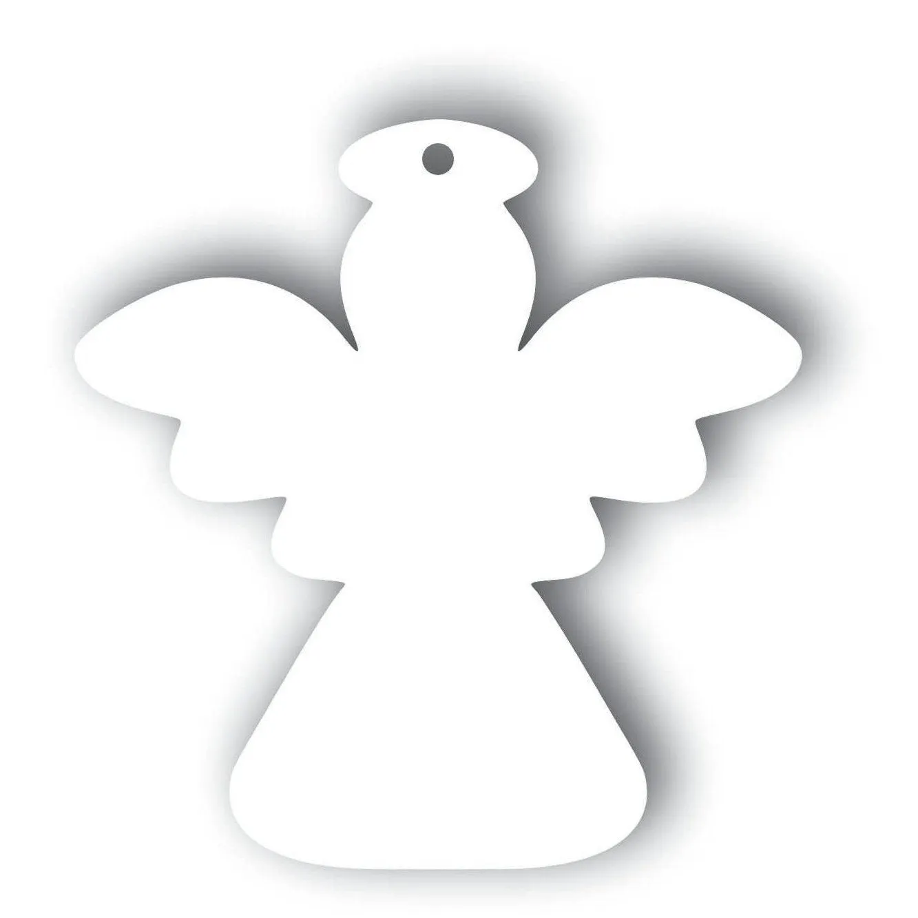 Acrylic Blank Clear Angel (Sizes & Colours)~3mm