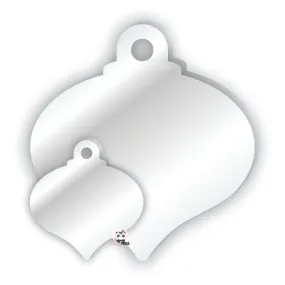 Acrylic Blank Clear Bauble Heart (Sizes) ~3mm {Recommended for Sublimation}