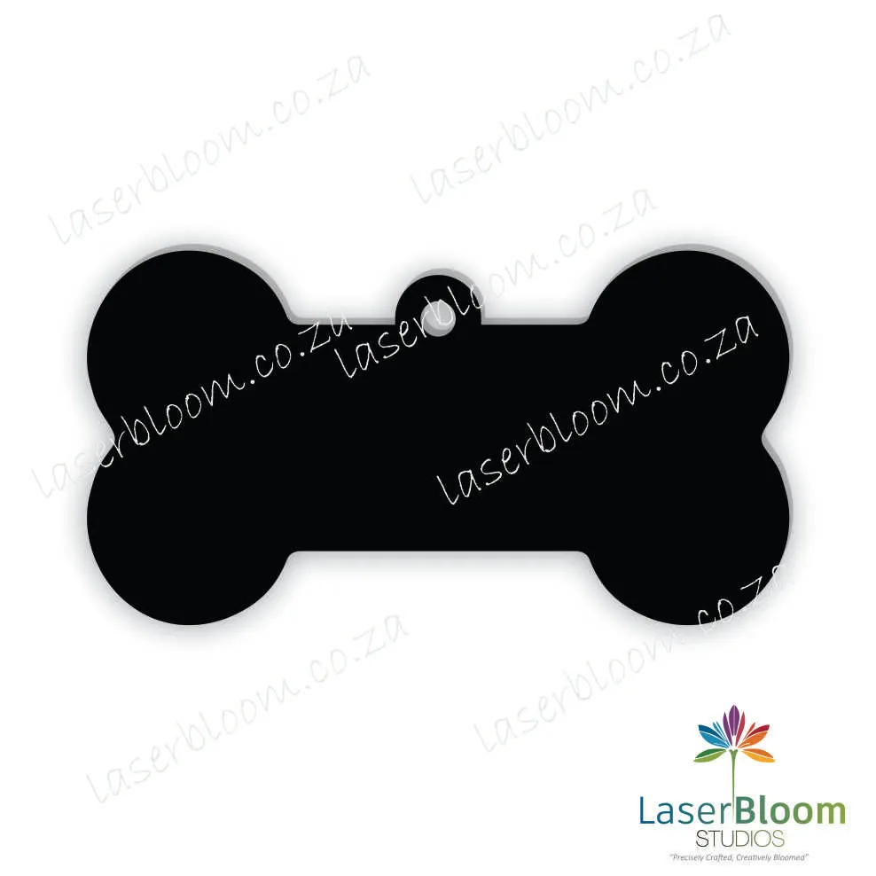 Acrylic Blank Dog Bone- Select Your Thickness (1.5mm, 2mm, 3mm)