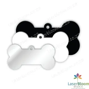 Acrylic Blank Dog Bone- Select Your Thickness (1.5mm, 2mm, 3mm)