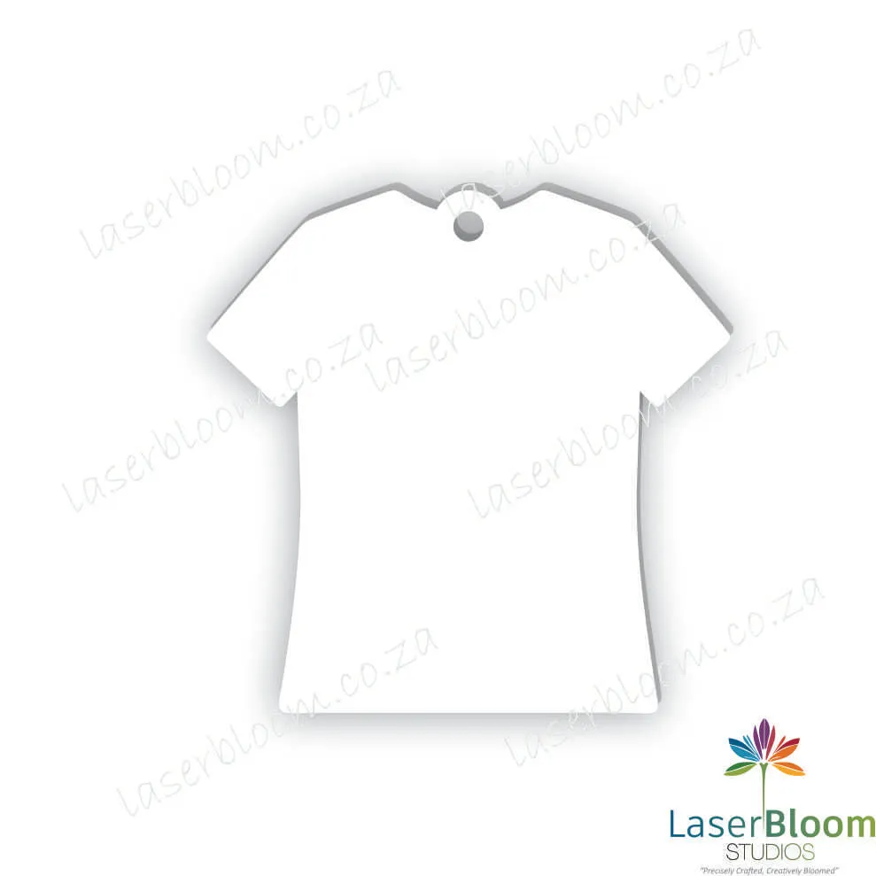 Acrylic T-Shirt- Select Your Thickness (1.5mm, 2mm, 3mm)