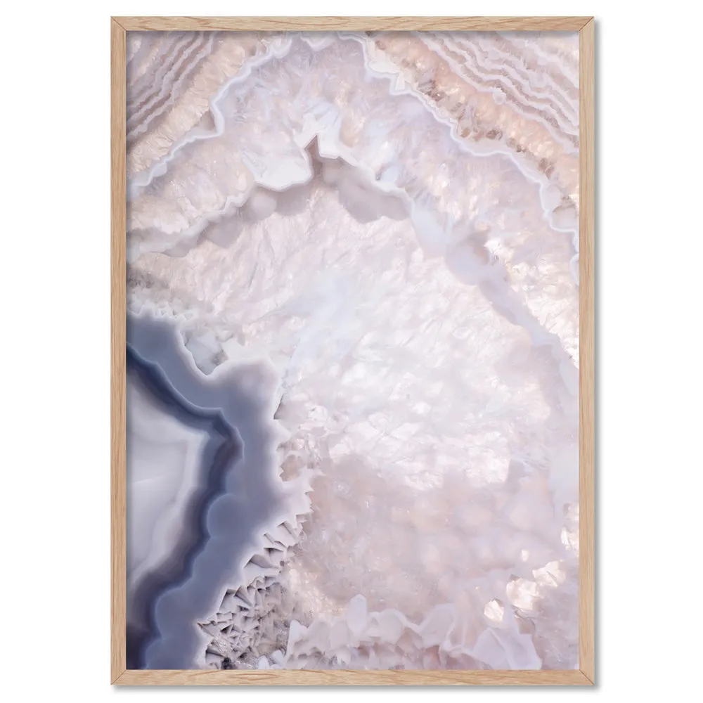 Agate Gem in Blush II - Art Print