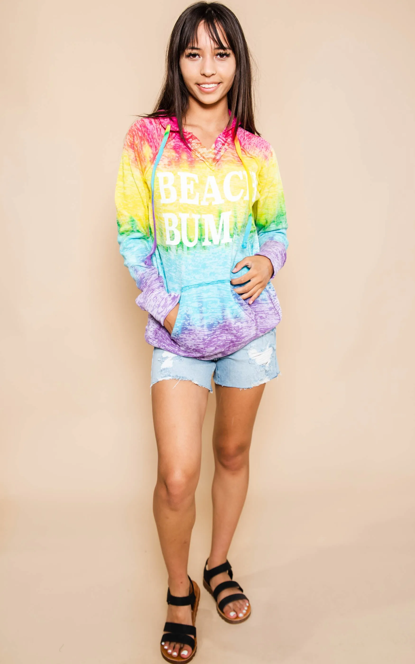 Beach Bum Tie Dye Hoodie