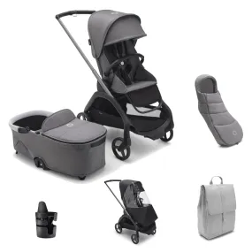 Bugaboo Dragonfly Pushchair Essential Bundle - Grey Melange