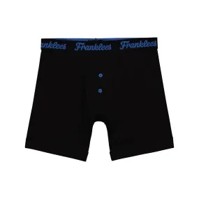 Button Fly Boxer Brief | Soft Cotton | Blue Logo