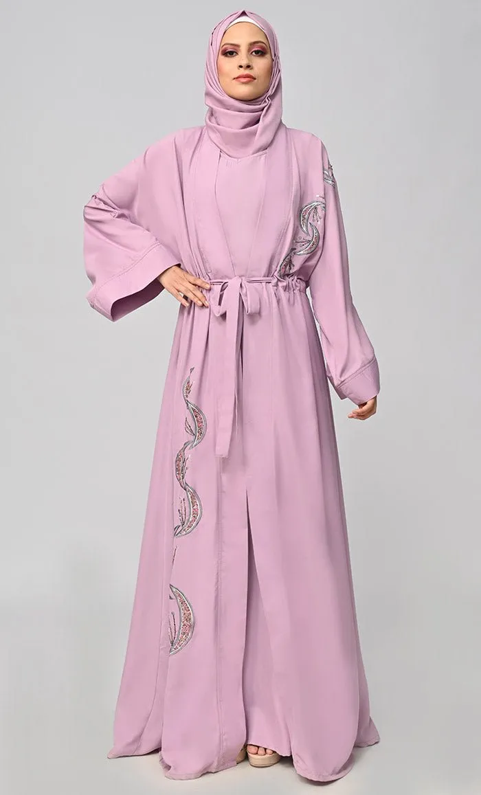 Buy Modest Islamic Embroidered Detailing Shrug\Bisht