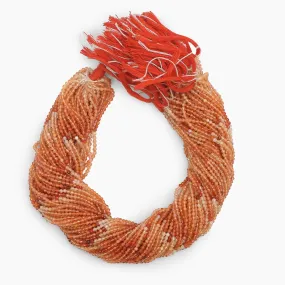 Carnelian Shaded Faceted Beads- Sold Per Strand