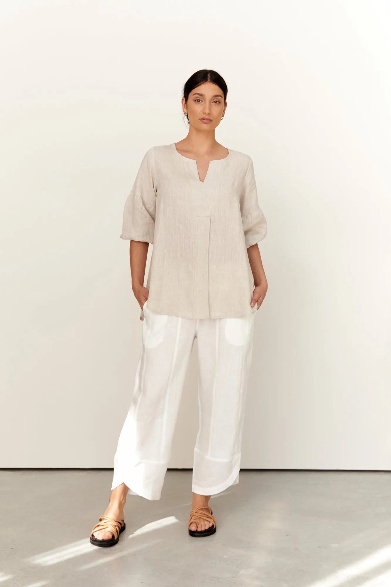 Clancy Linen Top Natural