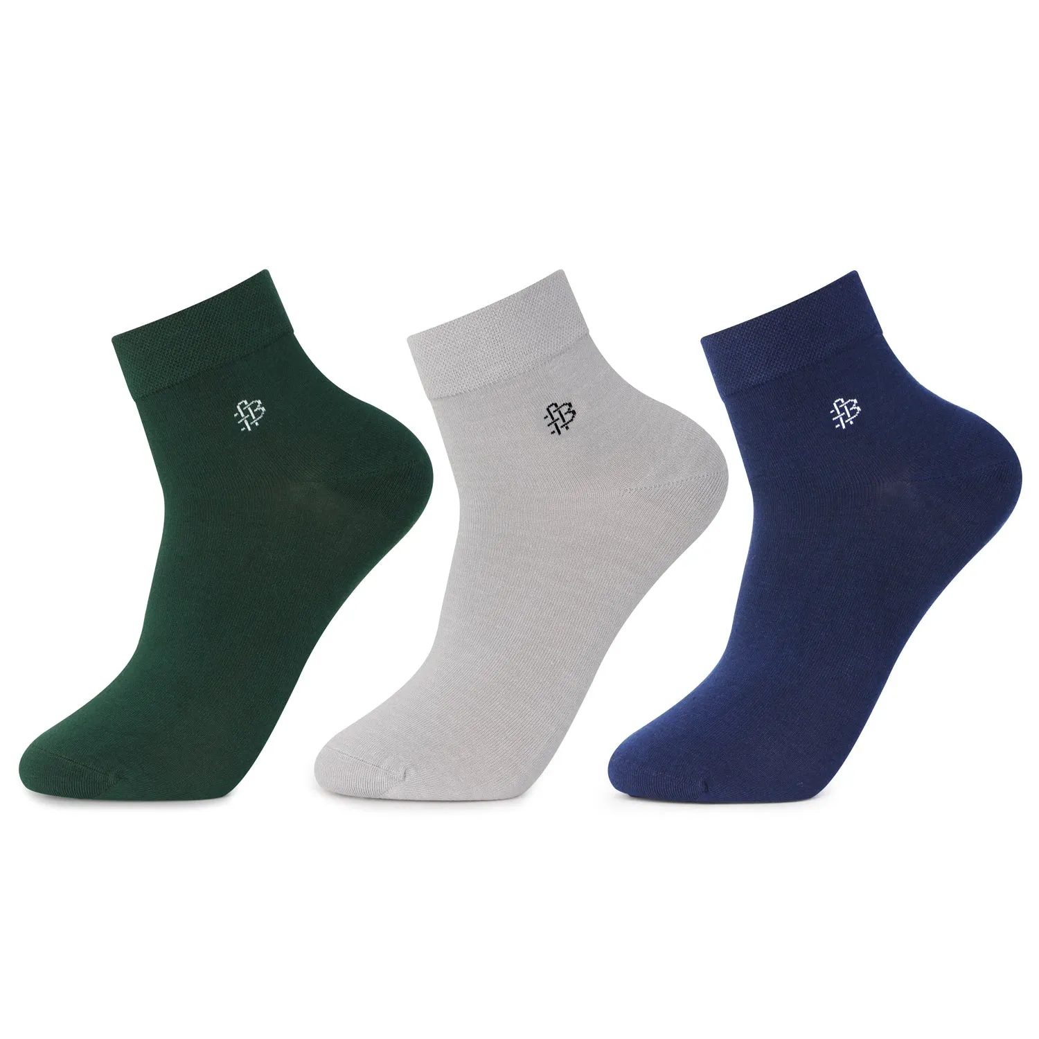 Classic Bamboo Ankle Socks | Assorted - Pack of 3