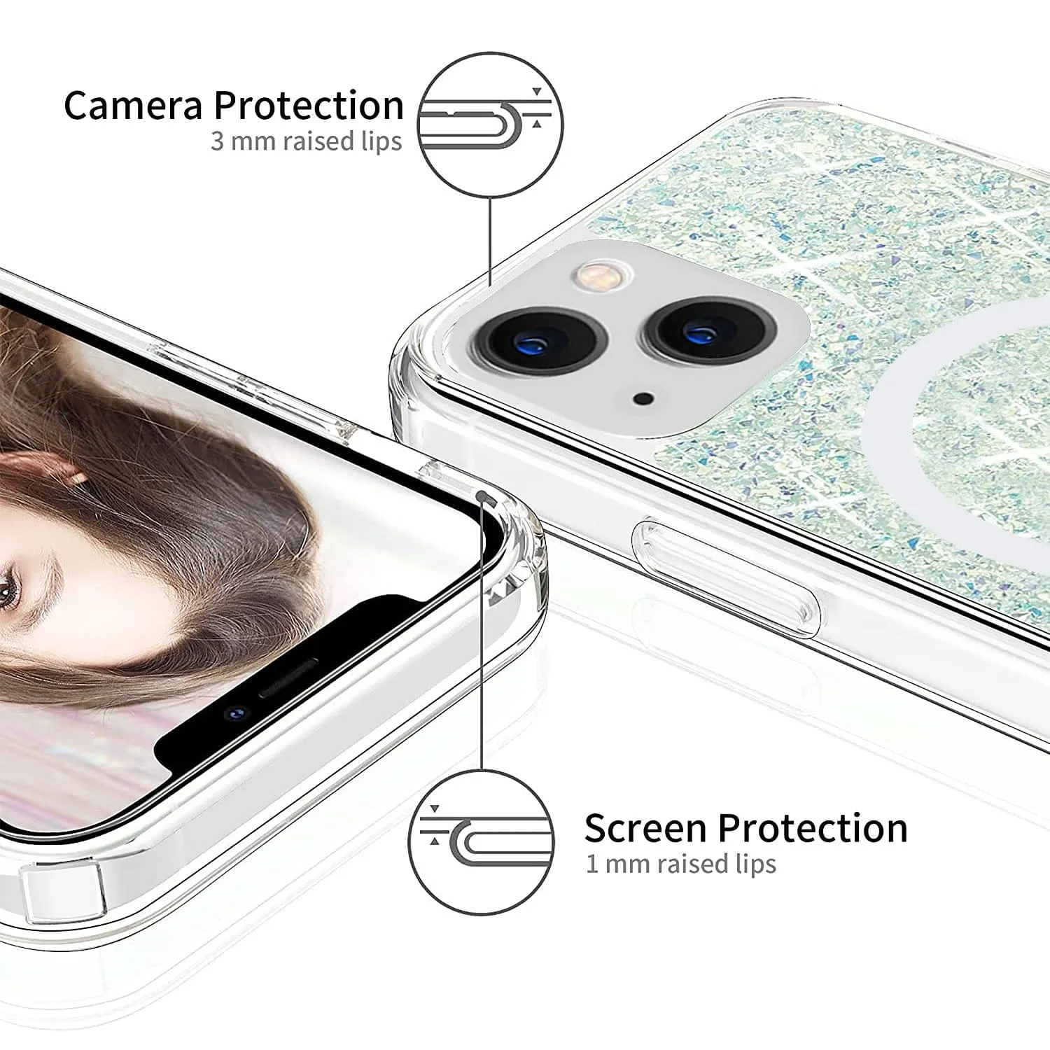 Clear Sparkle Case with MagSafe - iPhone 13 mini