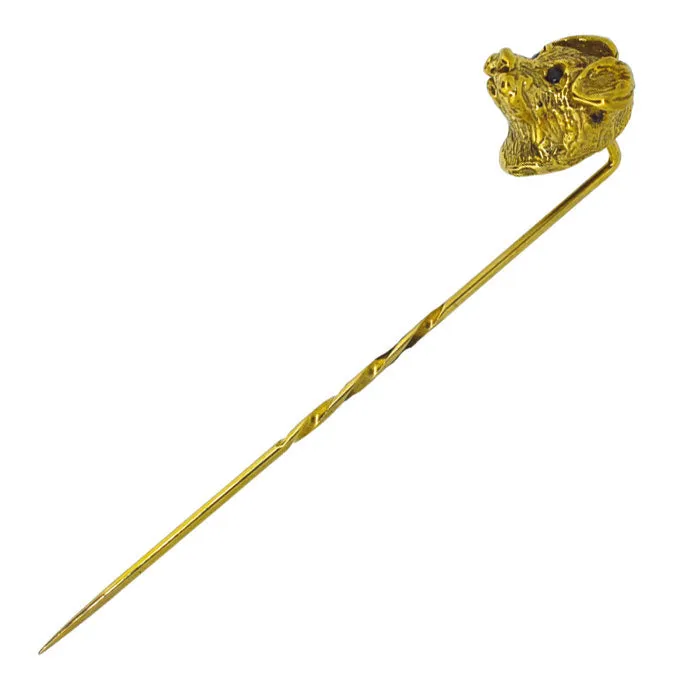 Dog Head Tie Pin