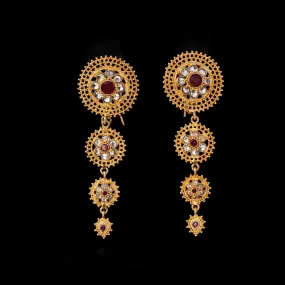 Earrings with Chetum and Kundan Work