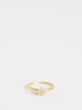 Flotte Ring in 18k Yellow Gold with White Diamond