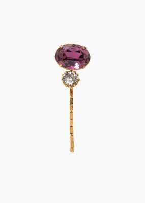 Gemma Bobby Pin -- Amethyst