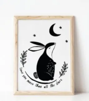 Love You Rabbit Print