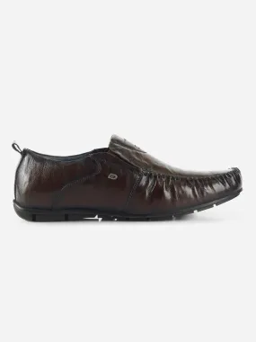 Men's Wine Opulent Textured Slip On (ID1124)