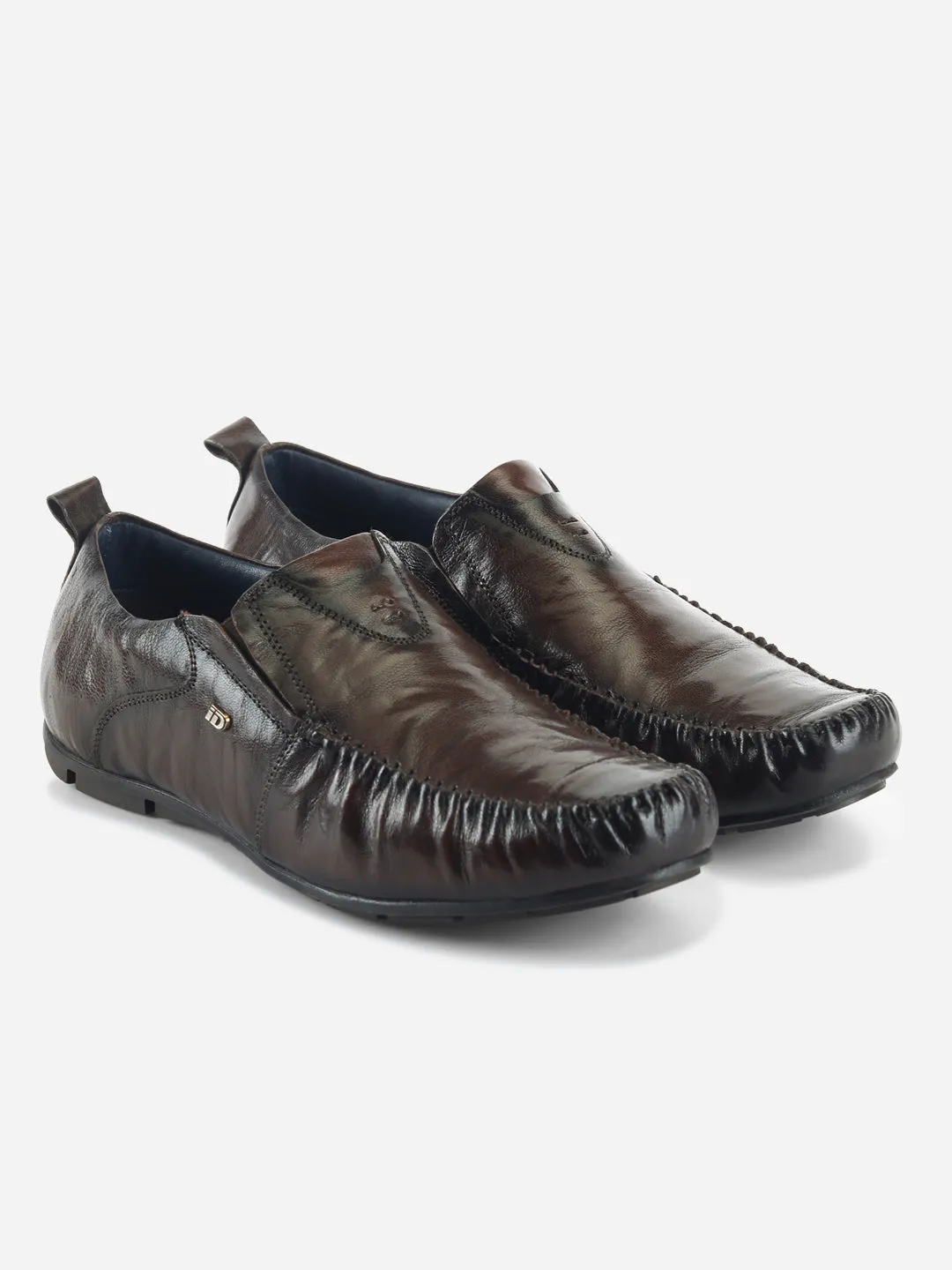 Men's Wine Opulent Textured Slip On (ID1124)