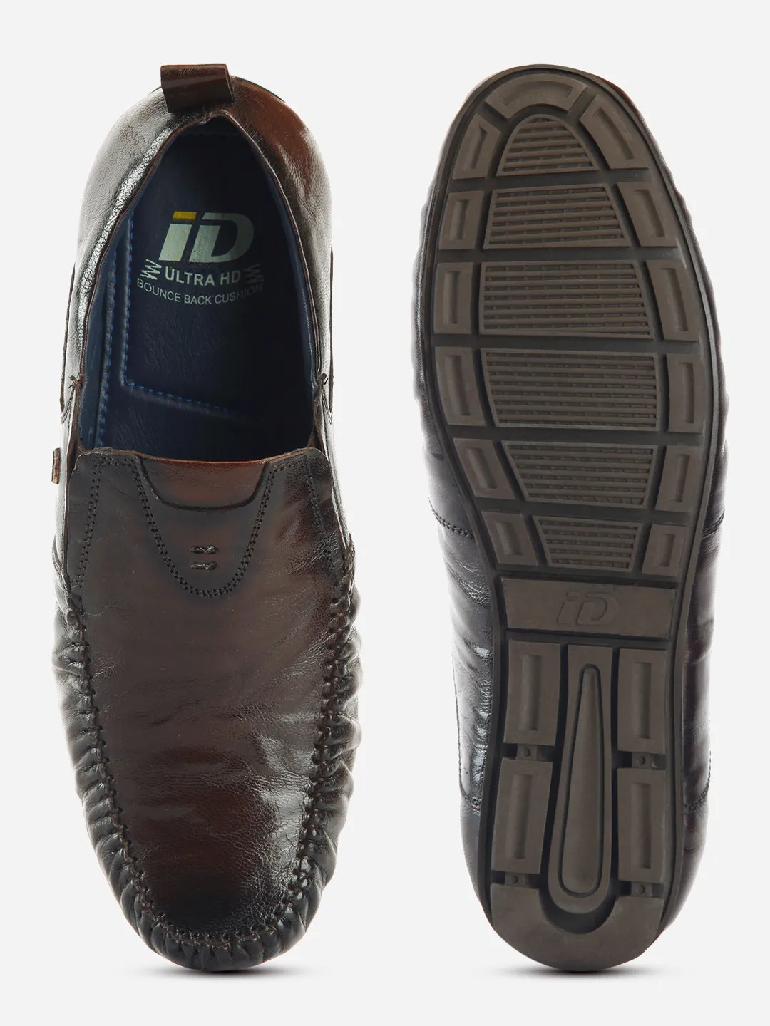 Men's Wine Opulent Textured Slip On (ID1124)