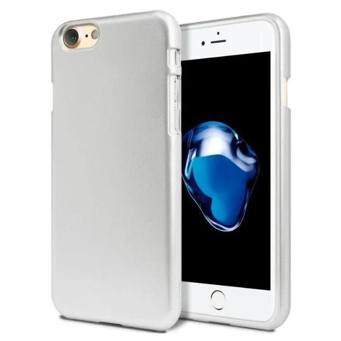 Mercury Jelly Case for iPhone 6/6s Plus - Metal Silver