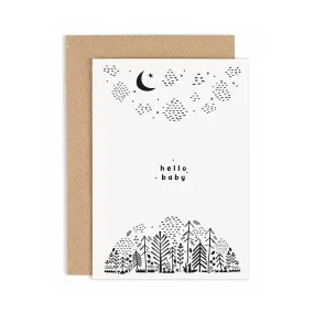 New Baby Woodland Card