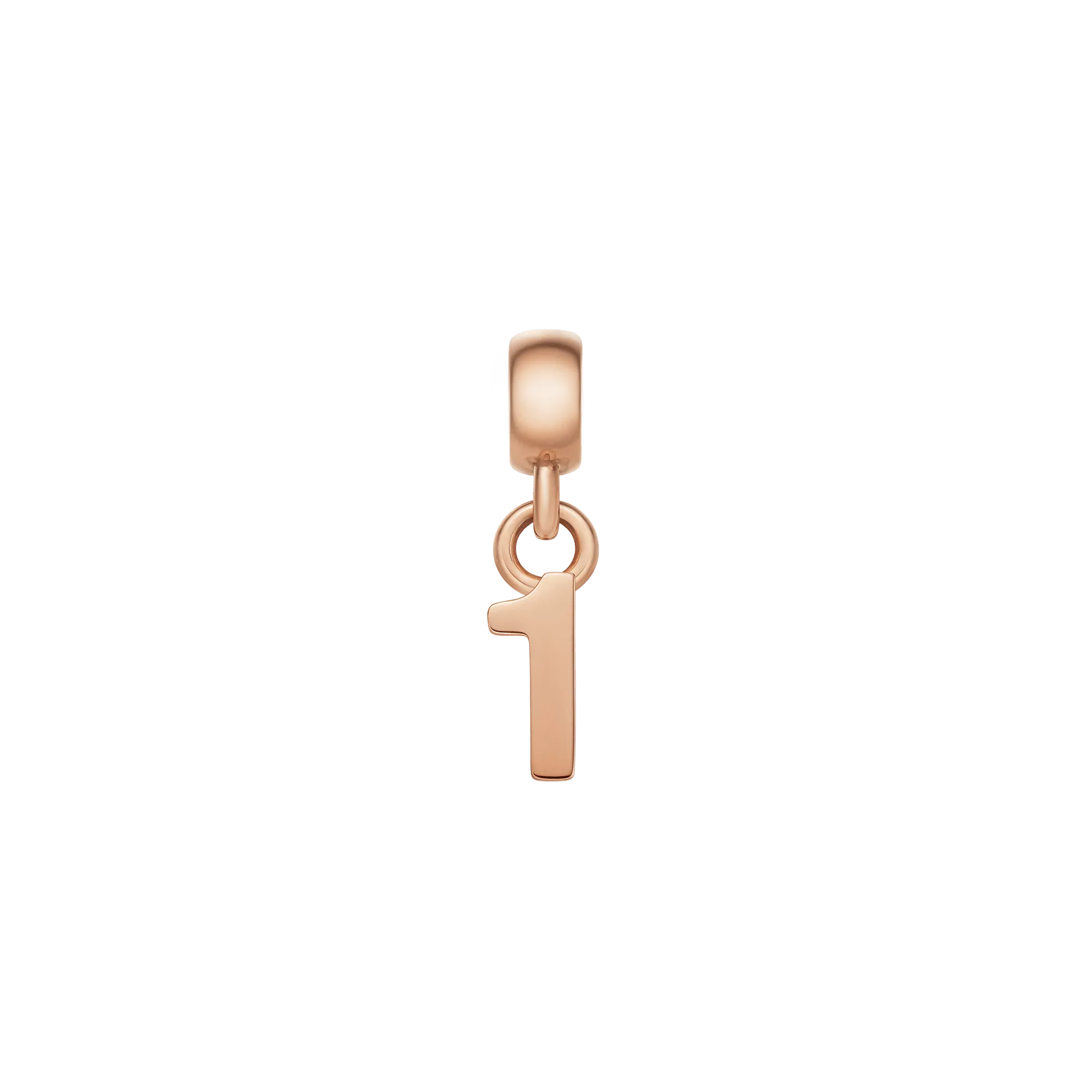 Number Charm Rose Gold