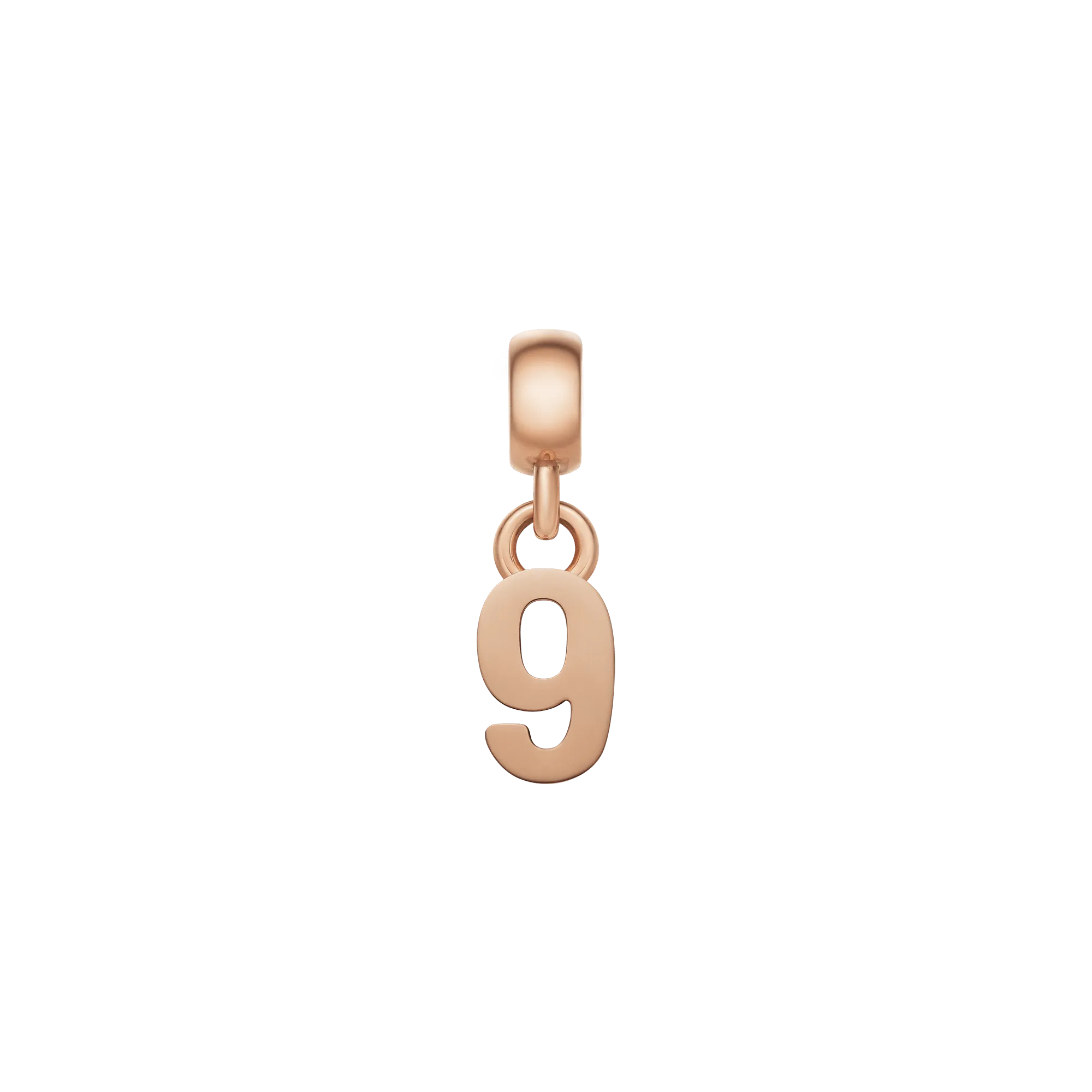 Number Charm Rose Gold