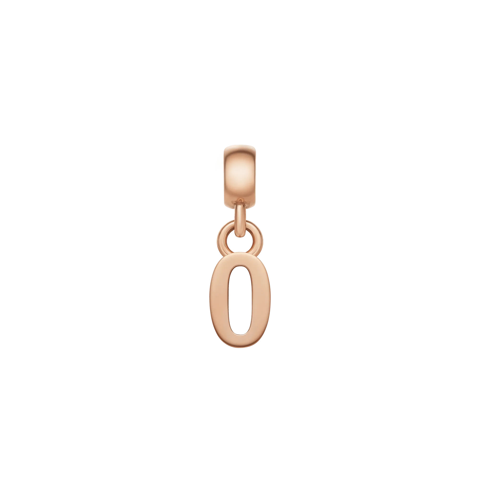 Number Charm Rose Gold