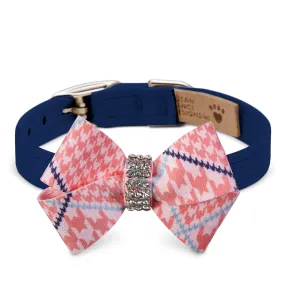 PeachesNCream Glen Houndstooth Nouveau Bow Collar