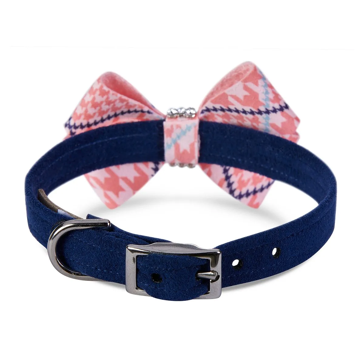 PeachesNCream Glen Houndstooth Nouveau Bow Collar