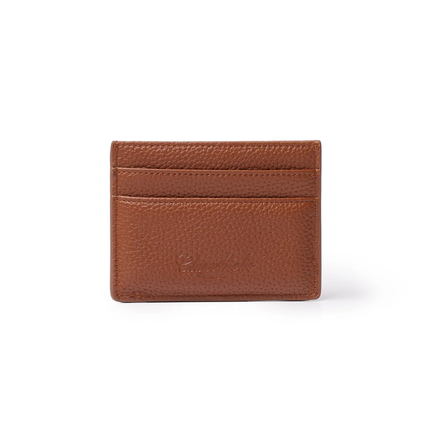 PEBBLE CARDHOLDER BROWN