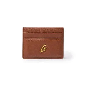 PEBBLE CARDHOLDER BROWN