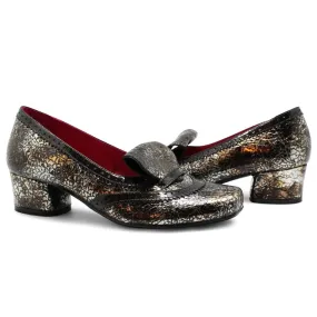 Persi - Bronze/Pewter low heel shoe