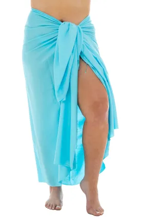 Plus Size Beaded Sarong Wrap & Coconut Clip