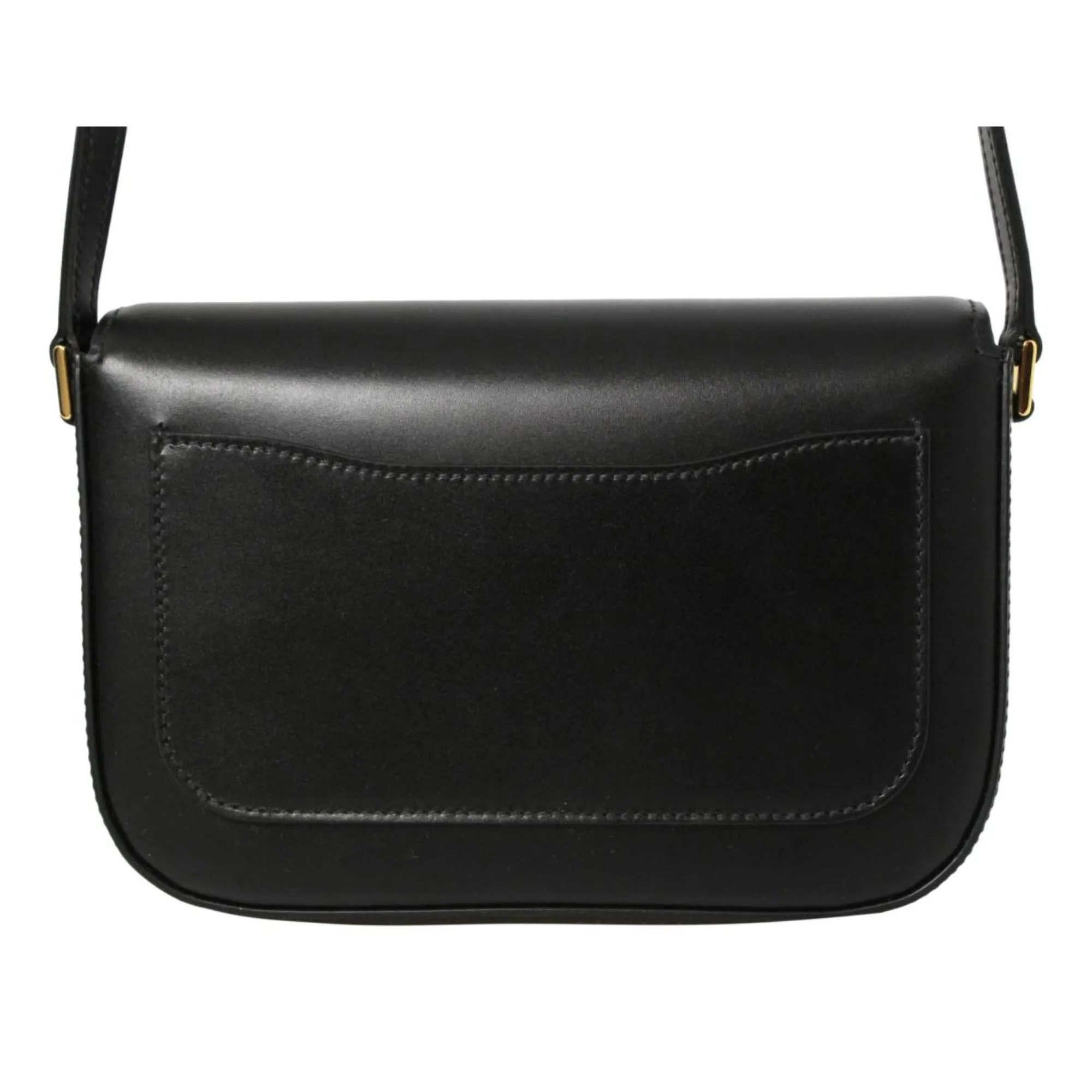 Prada City Calf Leather Black Crossbody Flap Bag