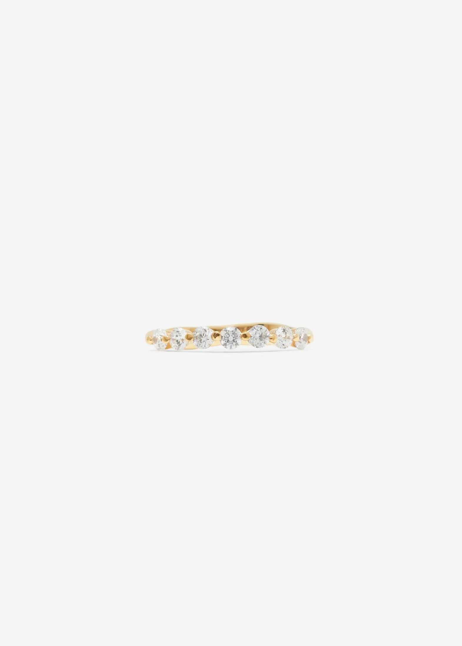 Shared Prong Set 1/3 Eternity Band 0.08 ct