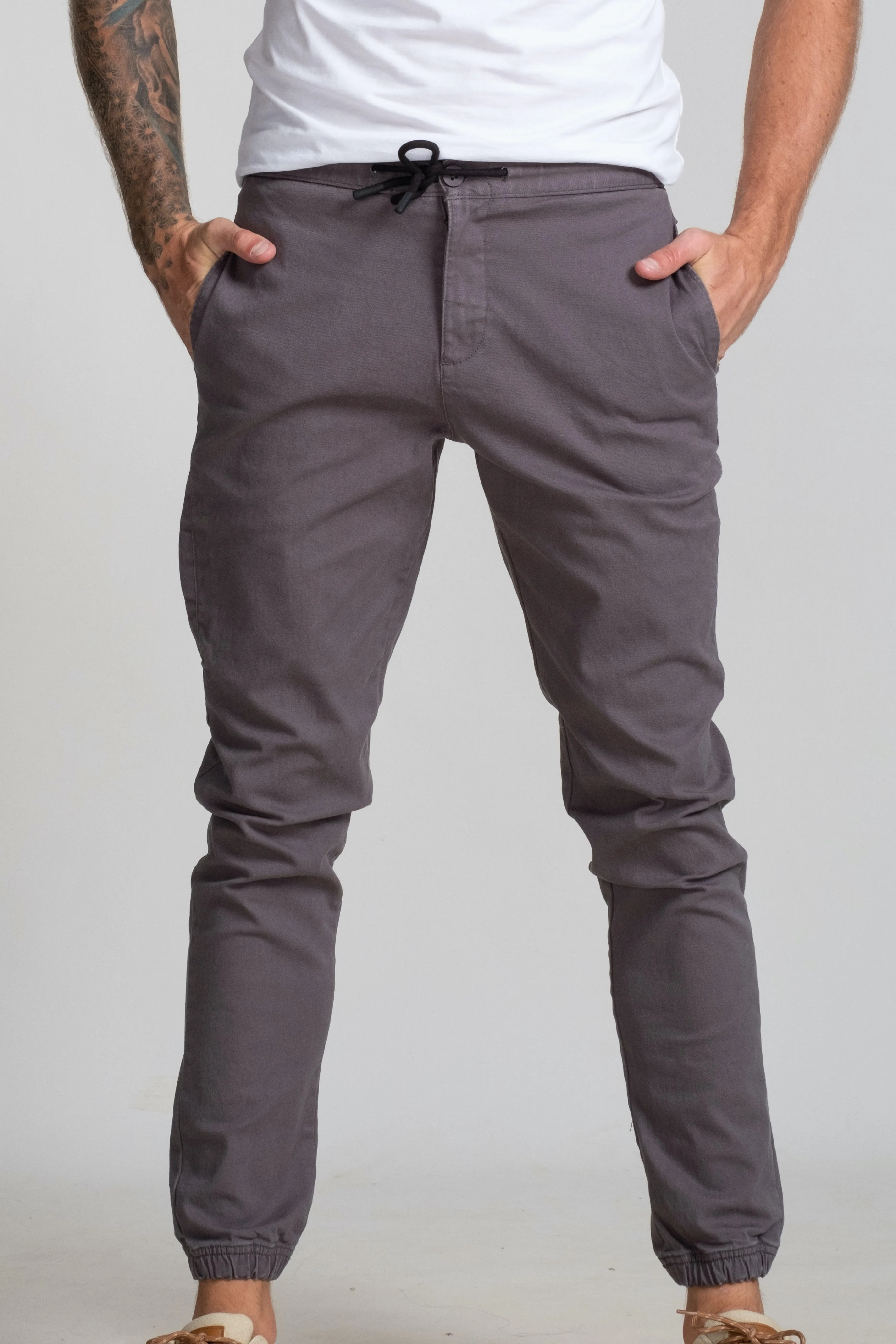 Slim Fit - Compact Jogger - Folkstone Grey