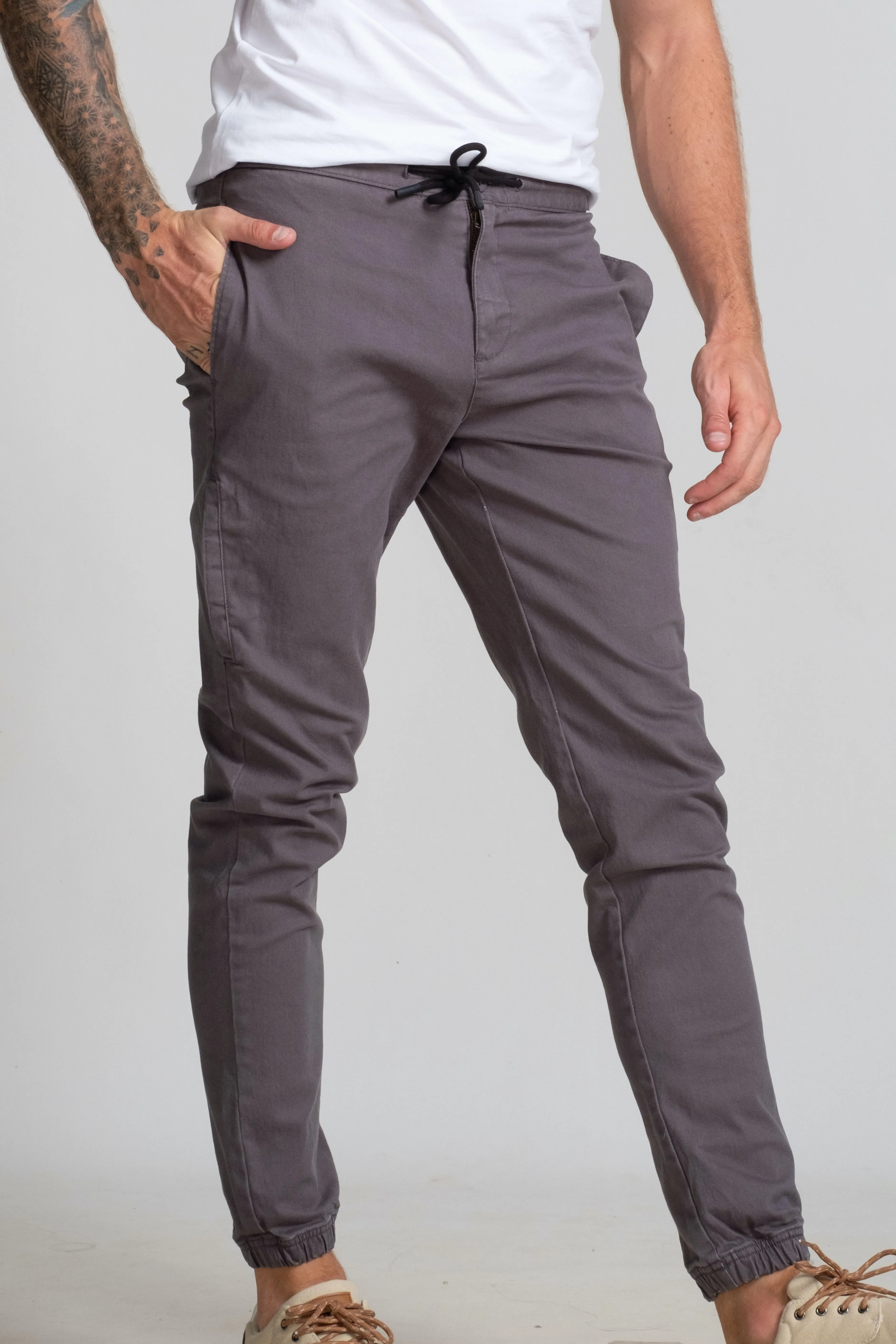 Slim Fit - Compact Jogger - Folkstone Grey