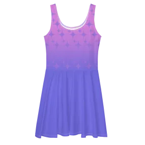 Sparkles Purple Skater Dress (Adult XS-3XL)