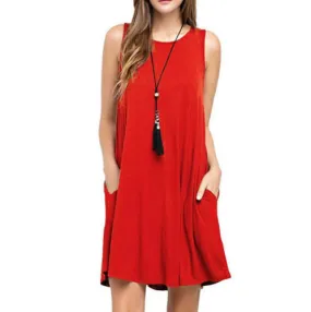 Summer Casual Pocket Dress, T Shirt Dresses