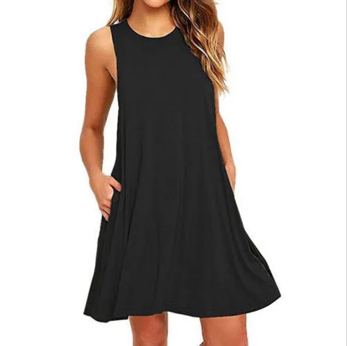 Summer Casual Pocket Dress, T Shirt Dresses