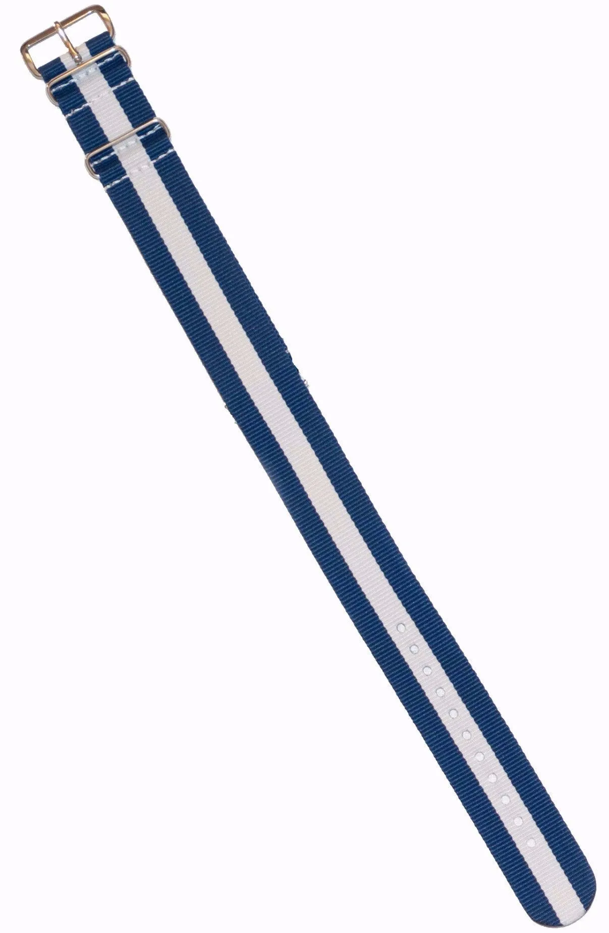 Watchband Blue White Blue Stripe